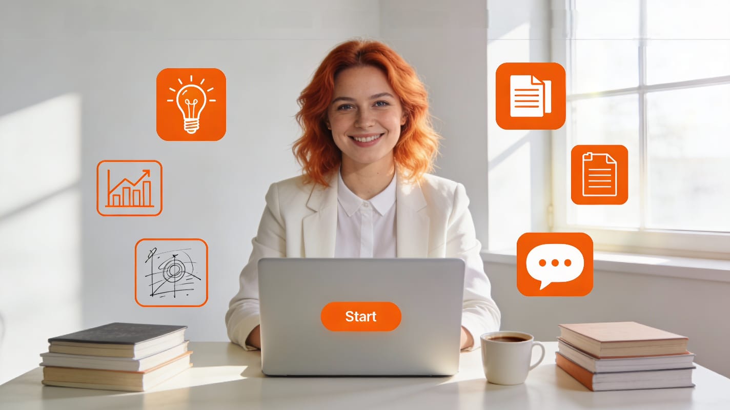 Du suchst kompakte Info - Ratgeber für deinen Start in die Selbständigkeit, ohne dich durch lange Fachbücher zu kämpfen? Hier findest du alle E-Book Ratgeber Existenzgründung von KonzeptStarter übersichtlich auf einer Seite aufgelistet. Wähle einfach das E-Book aus, das am besten zu deiner aktuellen Planungsphase passt, und lade Sie es direkt herunter.