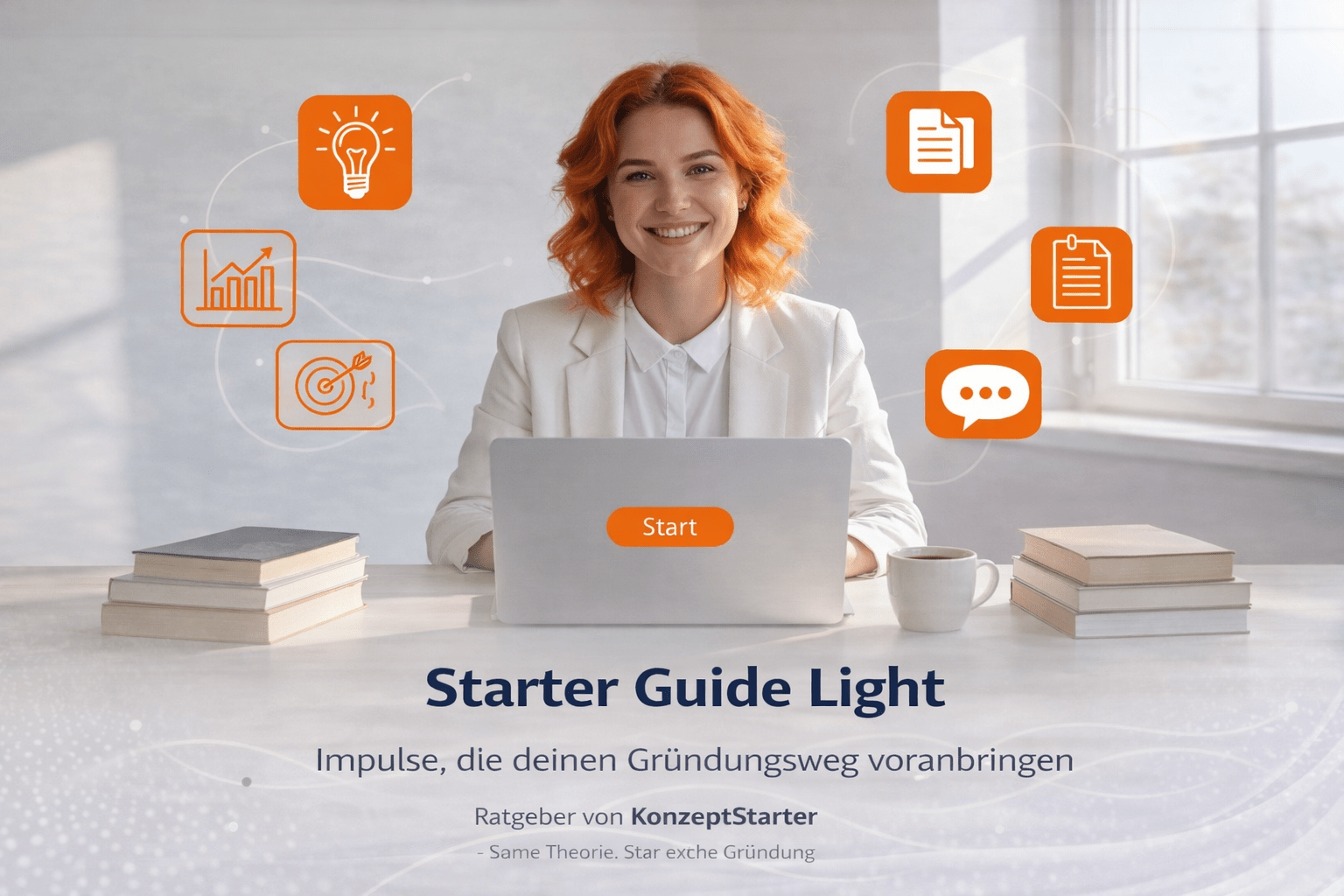 Existenzgründung ohne Umwege – Dein Starter-Guide Ratgeber Du träumst von der Selbstständigkeit, aber der Informationsdschungel lähmt dich? Du weißt nicht, wo du anfangen sollst – zwischen Businessplan, Finanzierung und Bürokratie? Genau hier setzt der KonzeptStarter Starter-Guide Light zur Existenzgründung an: "Ein kompakter, praxisnaher Überblick, der dir die Orientierung gibt, die du jetzt brauchst. Ohne Fachjargon, ohne Überforderung – Dafür mit klarem Fokus auf das Wesentliche." Dieser Ratgeber ist für alle, die an eine Selbstständigkeit denken